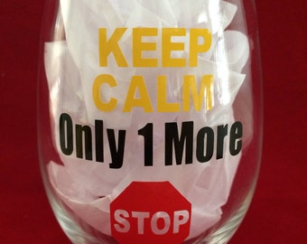 bus driver gift, Christmas gift, bus driver appreciation, bus driver wine glass, bus driver end of year gift, stop sign glass, keep calm