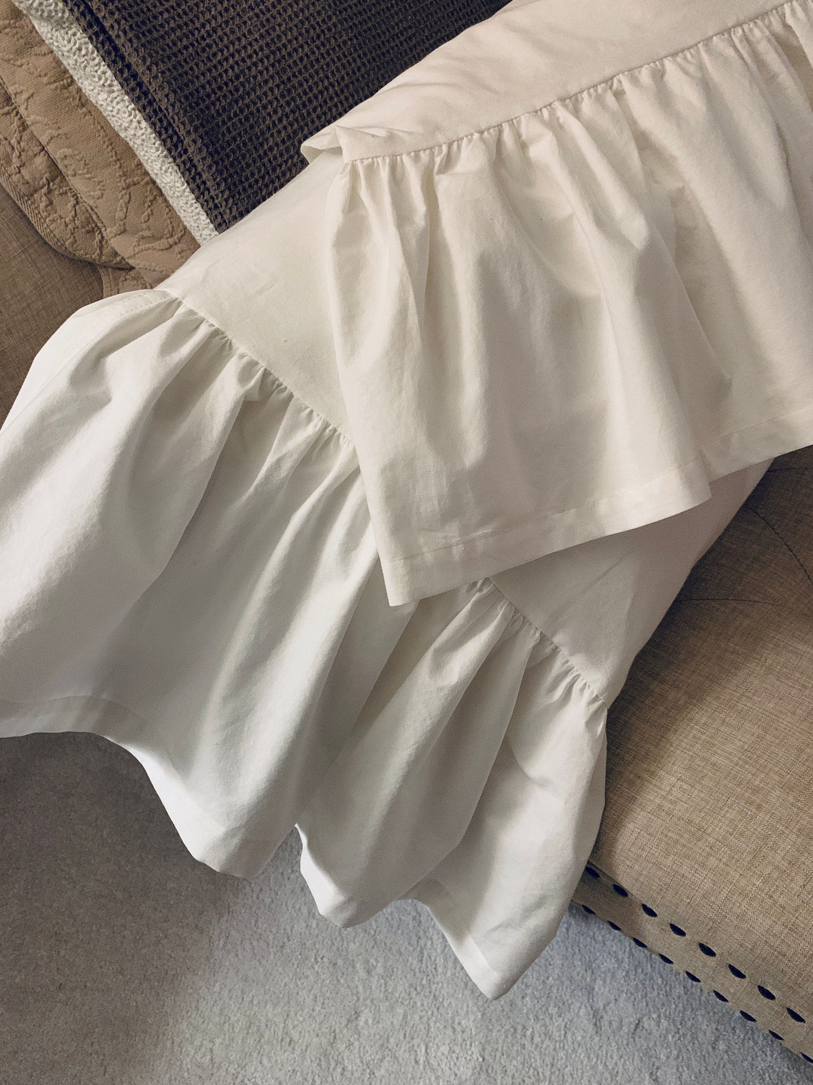 Ruffled Pillow Case Etsy