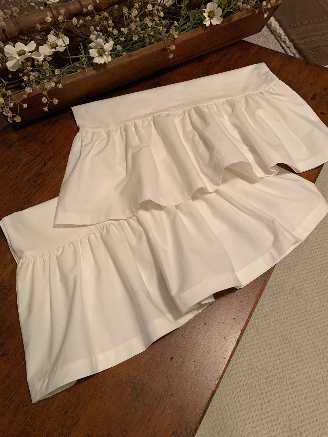 Ruffled Pillow Case Etsy