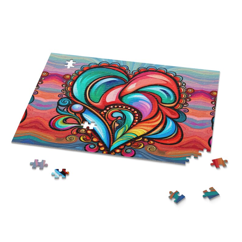 Love and Peace Puzzle 120, 252, 500piece Etsy