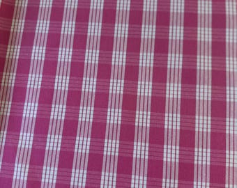 100% Cotton Palaka Fabric Dark Pink sold by the yard