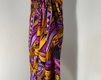 NEW! Limited PREMIUM  Black Yellow Gold Purple Pink Honu Tribal Pareo / Sarong / Beach Cover up or Wrap