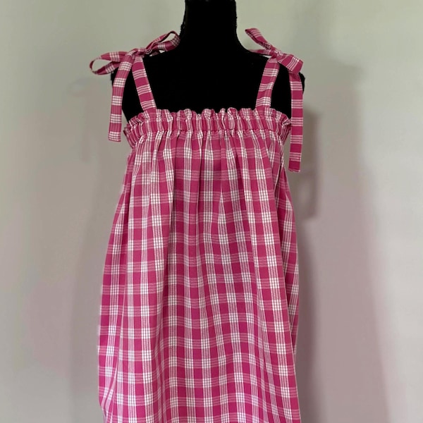 Palaka Dress with Tie Straps in most Palaka colors don’t see your  Color send me a request