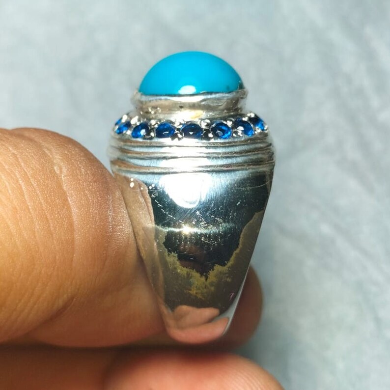 Arizona Turquoise, Original Blue Turquoise Stone With Blue Zircons ...