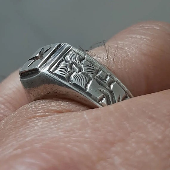 Arizona Turquoise, Hirz E Jawad Ring Firqa Jafariya Ring Sterling