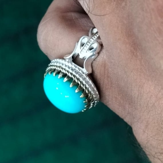 Arizona Turquoise BIG Ring アリゾナ直輸入！ W4409_800.jpg