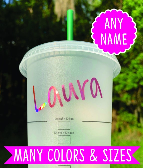 Decal Only Personalized Name Vinyl Decal Sticker for Planner Tumbler School Car Organization