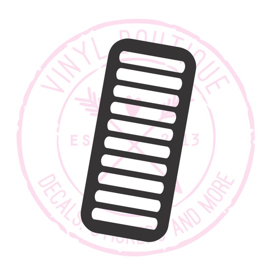 Round Rectangle Makeup Swatch Vinyl Stencil StickerVinyl