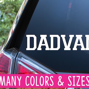 Dad Van Family Car Window Truck Vinyl Decal Sticker