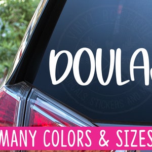Doula Heart Planner Car Tumbler Vinyl Decal Sticker