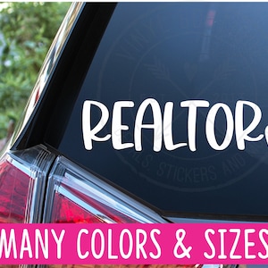 Realtor Hear Real Estate Planner Car Tumbler Vinyl Decal Sticker
