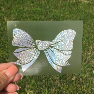 1 Bow Decal, Cute Bow Sticker, Hairbow Decal, Hairbow, Cheerleading Stickers,  Hair Bow, Sticker, Decals, Cheerleader Decal, Stickers 