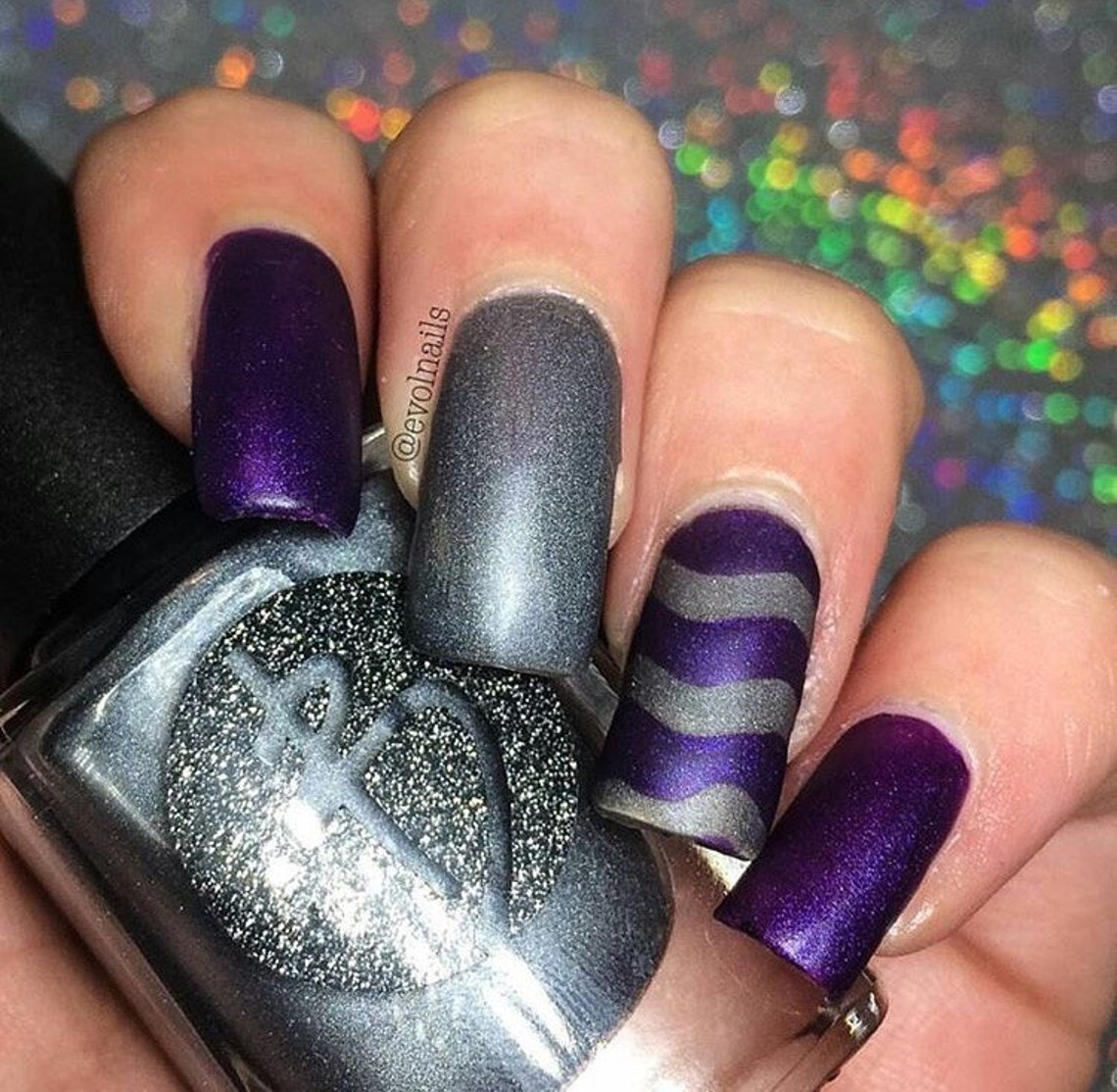 Squiggly Lines Nail Vinyl Fingernail Art Stencils Etsy