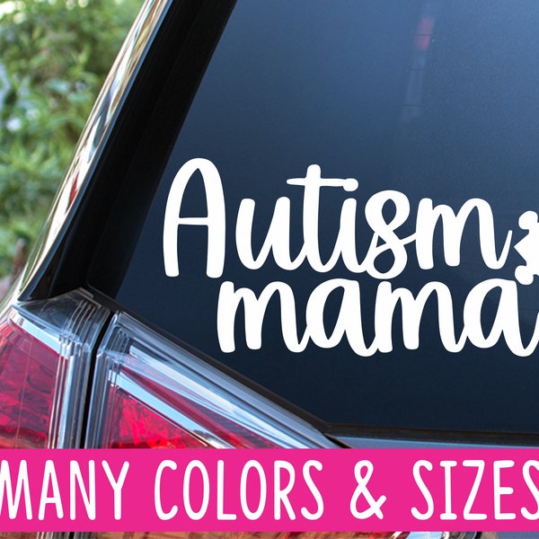 Autism Mama Puzzle Piece Heart Planner Car Tumbler Vinyl Decal Sticker