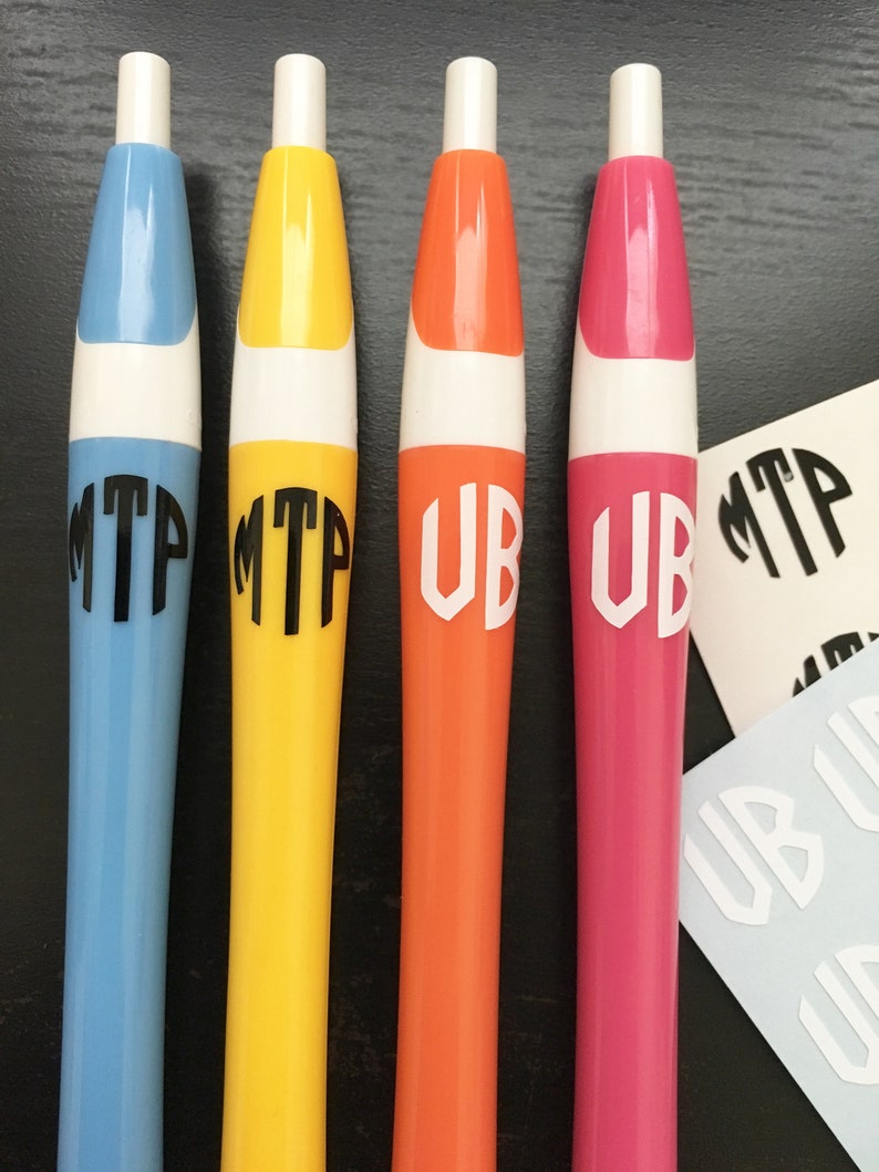 DIY Personalized Pen Pencil Marker Vinyl Decal Stickers Etsy
