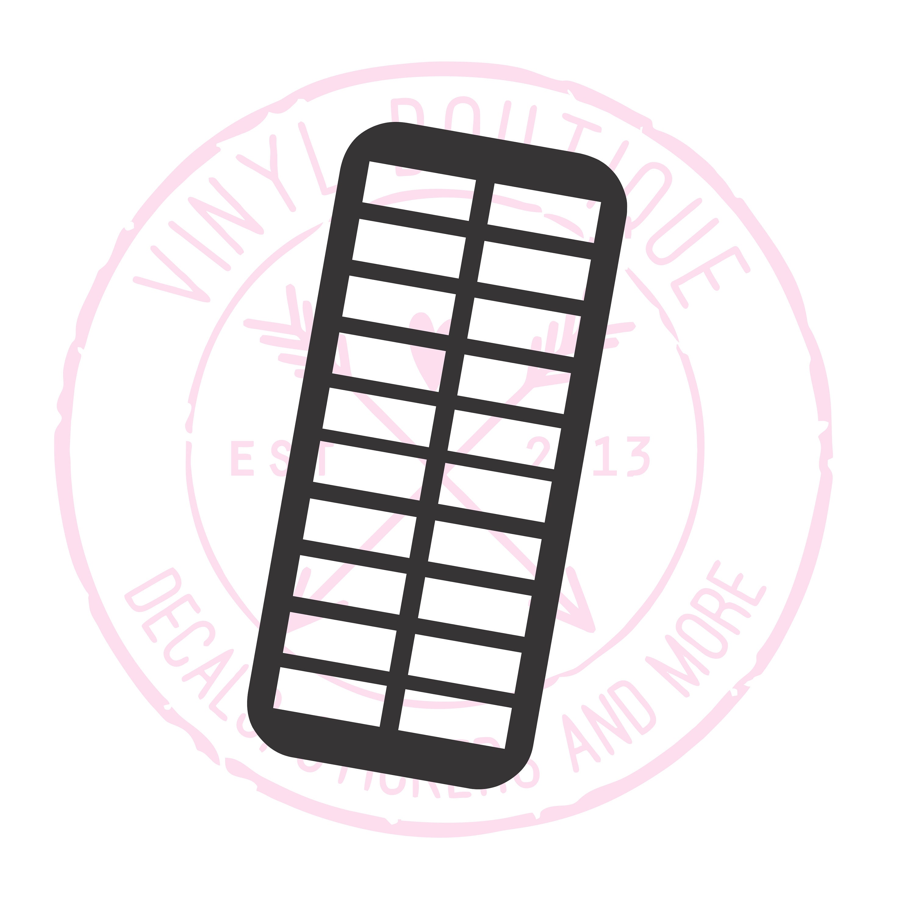Small Rectangular Makeup Small Rectangle Makeup Swatch Stencil Sticker Vinyl - Etsy