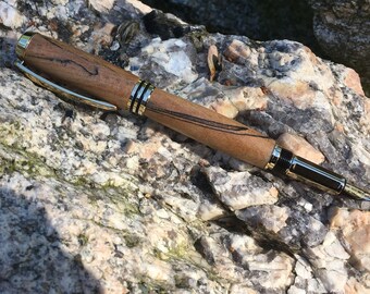 Spalted Tamarind Tycoon Fountain Pen