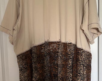 Upcycled and Reworked OVERSIZED TSHIRT DRESS