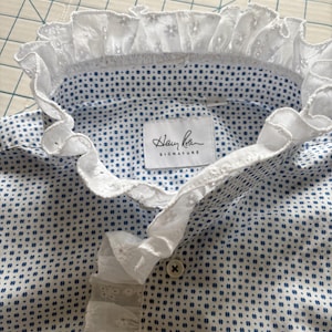 ONE OF a KIND -Upcycled and reworked short sleeve blouse