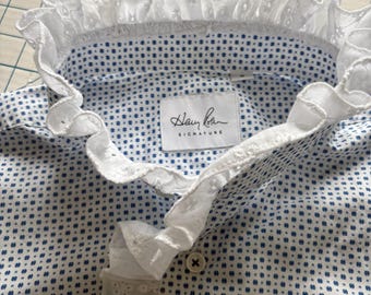 ONE OF a KIND -Upcycled and reworked short sleeve blouse