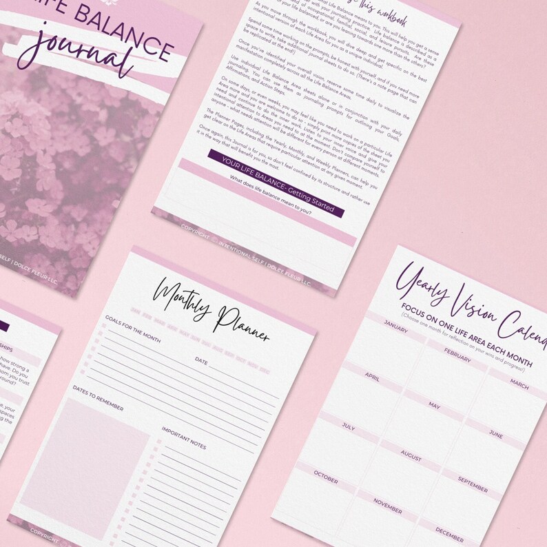 Self Care Life Balance Journal Etsy