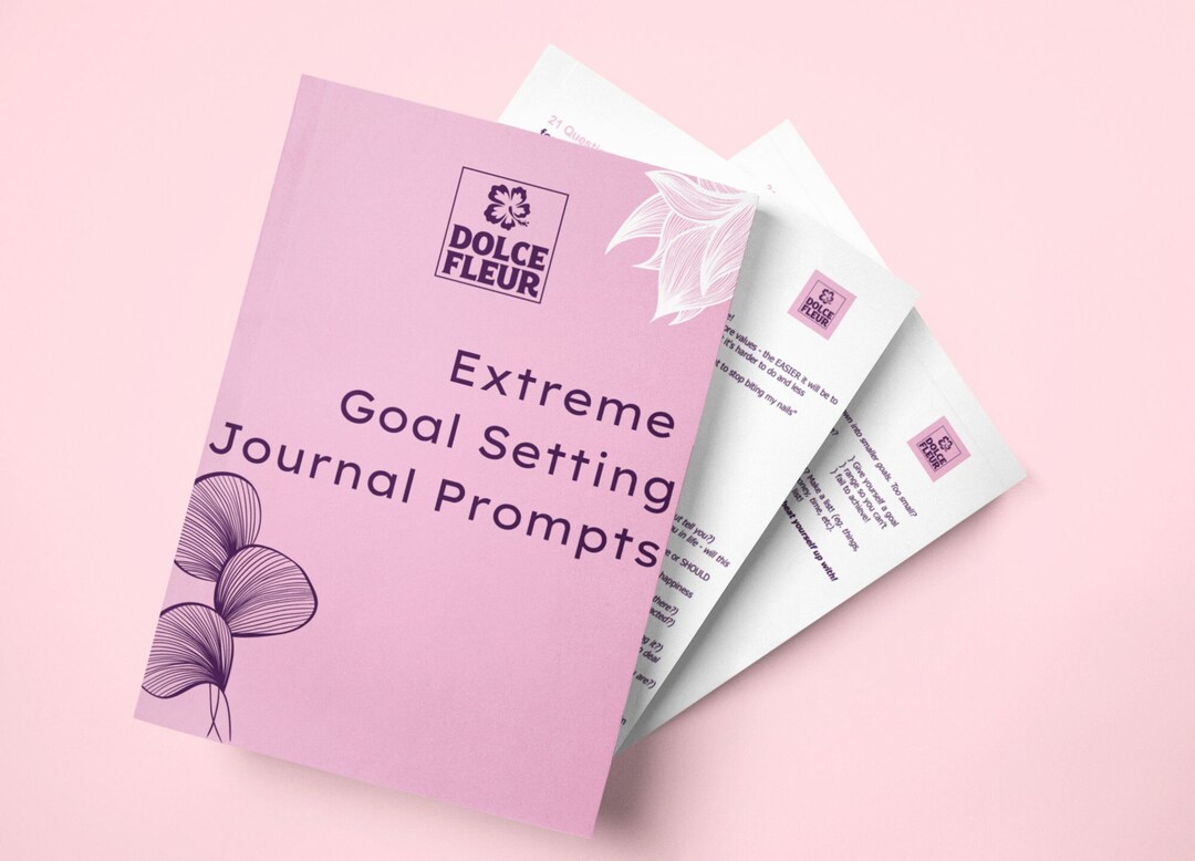 Extreme Goals Journal Prompts Printable Goal Progress Tracker Goal