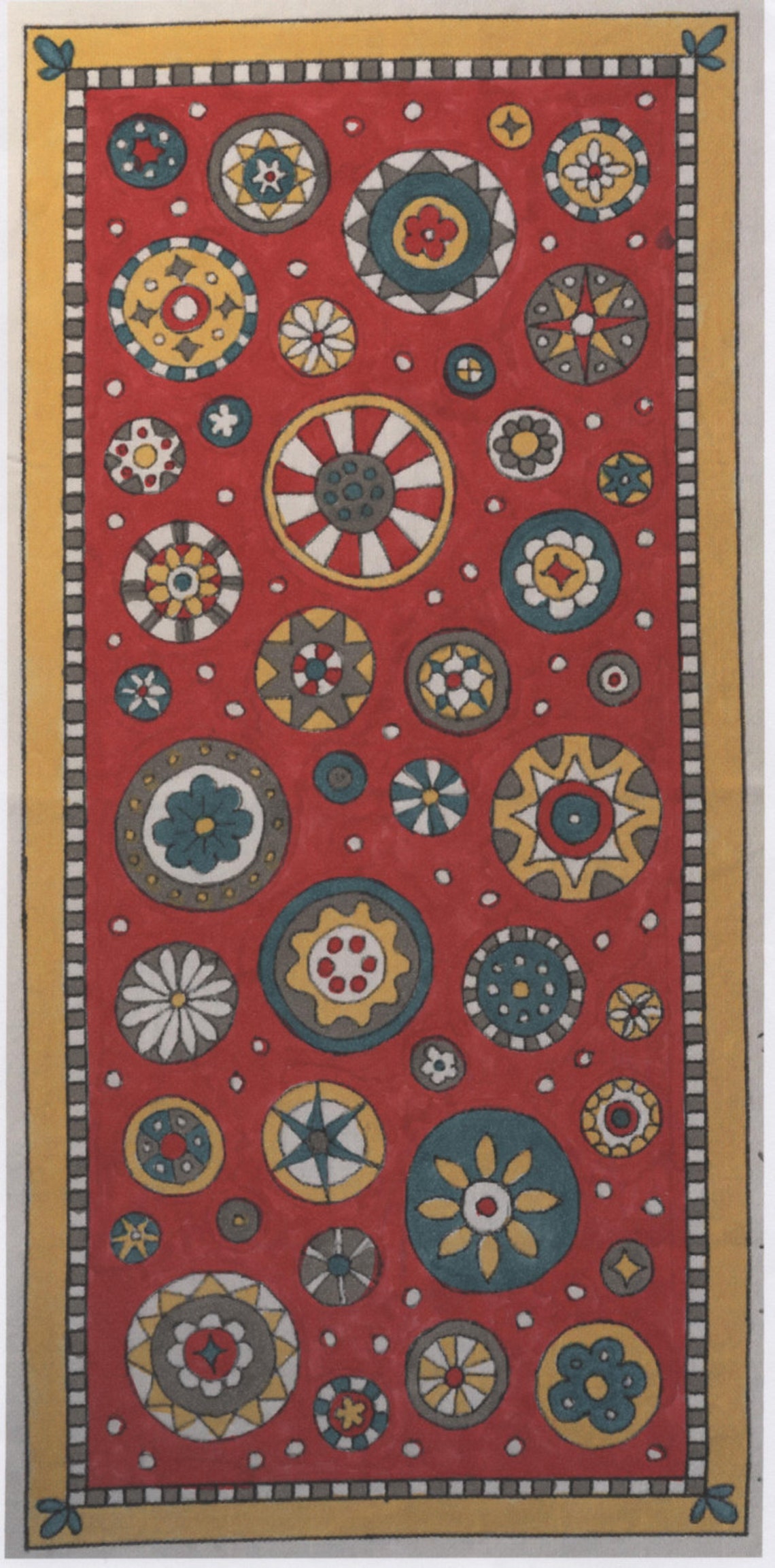 Whimsy Rugs Rug Hooking Pattern - Circle Circus - Two Sizes - Monks ...