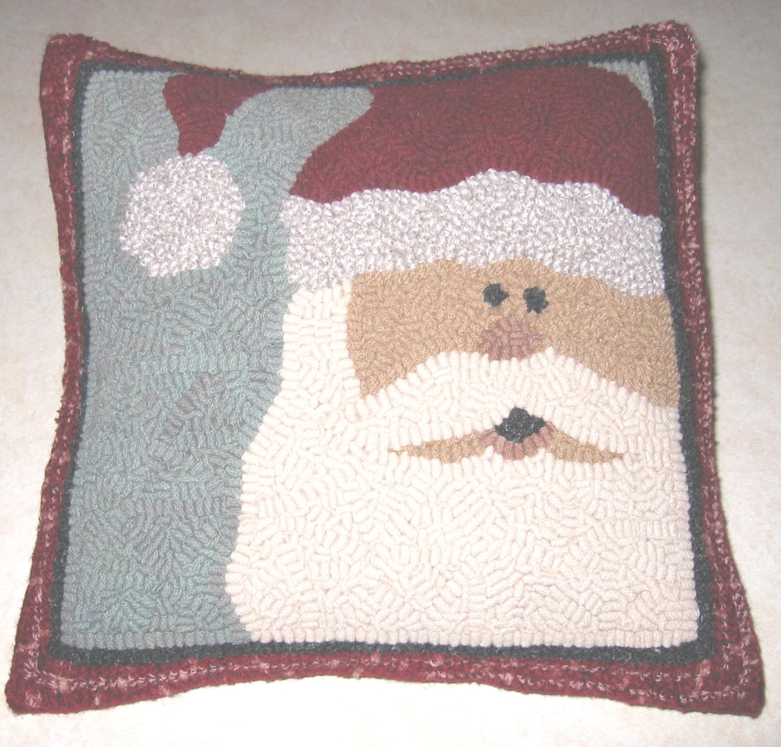 Whimsy Rugs Rug Hooking Pattern Hey, Santa Two Sizes Monks Cloth or
