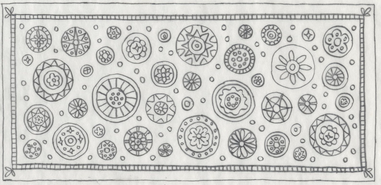 Whimsy Rugs Rug Hooking Pattern - Circle Circus - Two Sizes - Monks ...