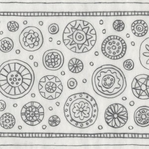 Whimsy Rugs Rug Hooking Pattern - Circle Circus - Two Sizes - Monks Cloth or Scottish Linen