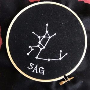 Custom Astronomy Constellation Embroidery
