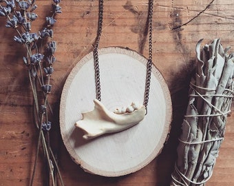 Handmade Jawbone Necklace