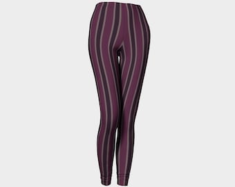 Casual Cosplay Gamer Striped Leggings, Anime Merch