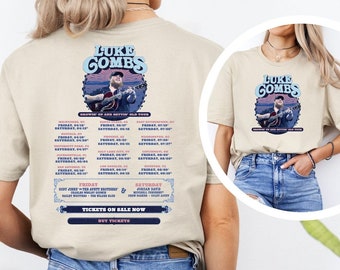 Luke Combs 2024 Tour Growing Up and Getting Old Shirt, Luke Combs Shirt, Luke Combs Merch, Country Music Tee, Luke Combs Fan Shirt