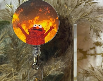 Fire Badge Reel | Custom Badge Reels | Healthcare | Teaching | Veterinarian | Keychain | MRI safe | Heave Duty