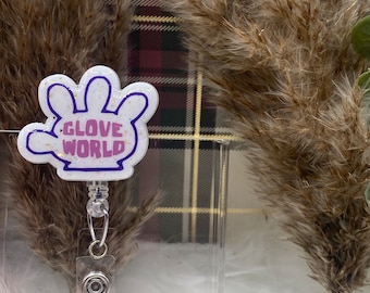 Glove World Badge Reel: Glitter Medical Badge