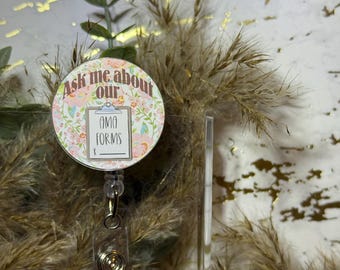 Custom Badge Reel | Ask Me About Our AMA Forms | Healthcare, Teaching, Vet Tech