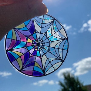 Hand Painted Faux Stained Glass Ornament/Car charm  | Stained Glass Window | Car Decor | Gift