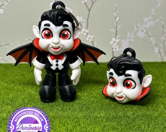 3D Printed Articulated Baby Dracula Keychain