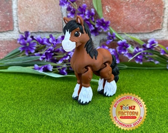 3D Printed Articulated Clydesdale Horse