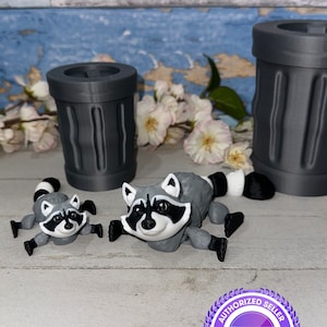 3D Printed Articulated Raccoon aka Trash Panda