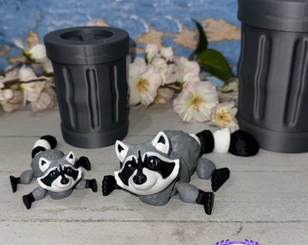 3D Printed Articulated Raccoon aka Trash Panda