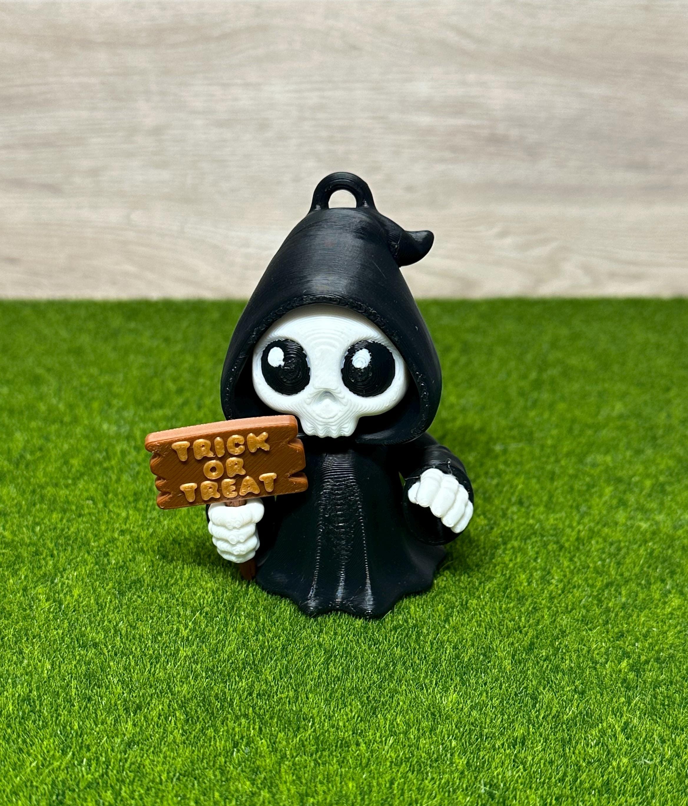 3D Printed Articulated Grim Reaper Keychain - Etsy