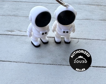 3D Printed Articulated Astronaut (Fidget or Keychain)