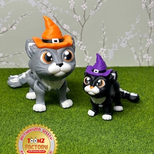 3D Printed Articulated Halloween Cat