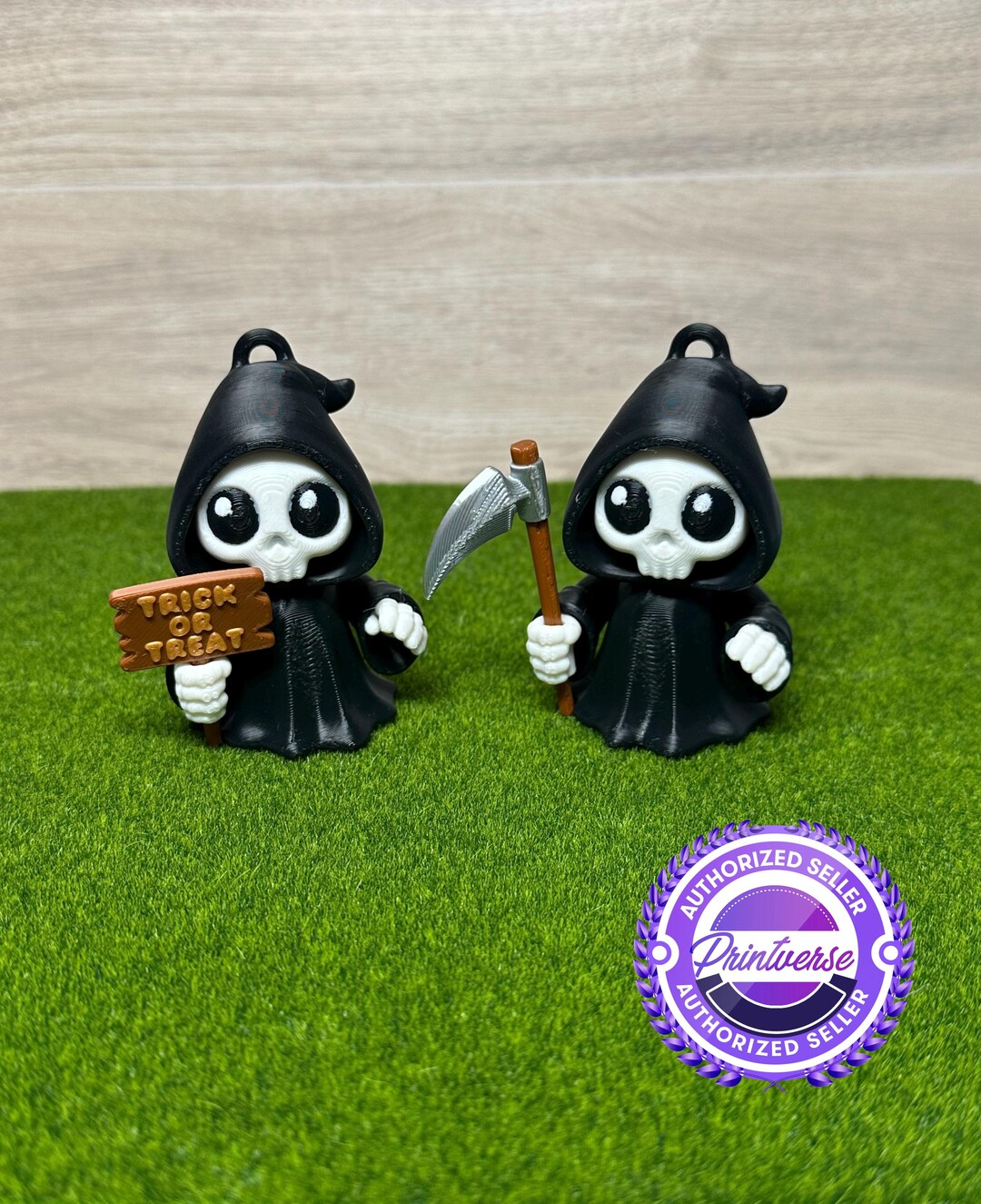 3D Printed Articulated Grim Reaper Keychain - Etsy