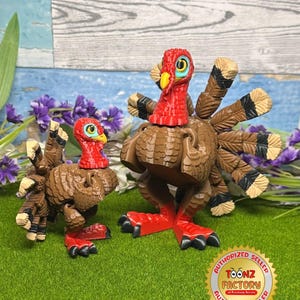 Pavo articulado impreso en 3D