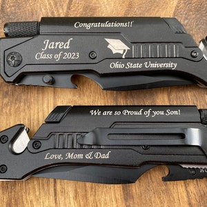 Personalized College Graduation Gifts - High School Graduation - Senior Class of 2025- Gifts for College Grads -Knive for Men Engravable