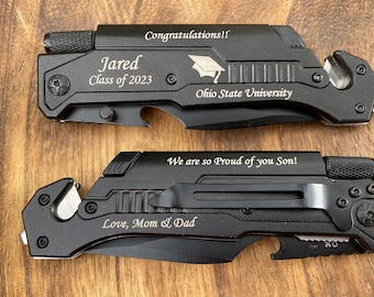 Graduation Pocket Knife - High School Gift - Masters Degree Gift, PHD GIFT, Graduation Gift, Grad Gift for Him, College Grad Gift for Her
