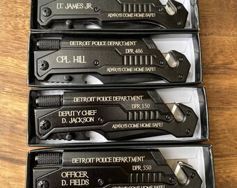 Employee Christmas Gifts- Appreciation Gifts from Boss - Employee of the Month - Police Officer Gifts - Thin Blue Line - Law Enforcement